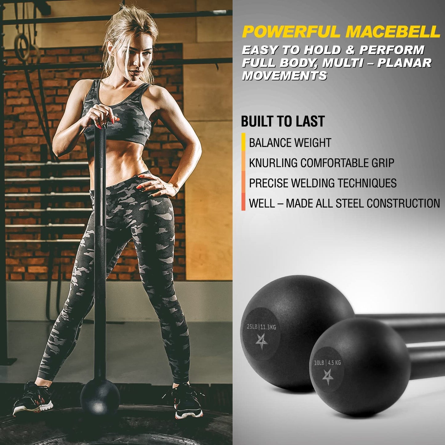 Training steal Mace 5lbs