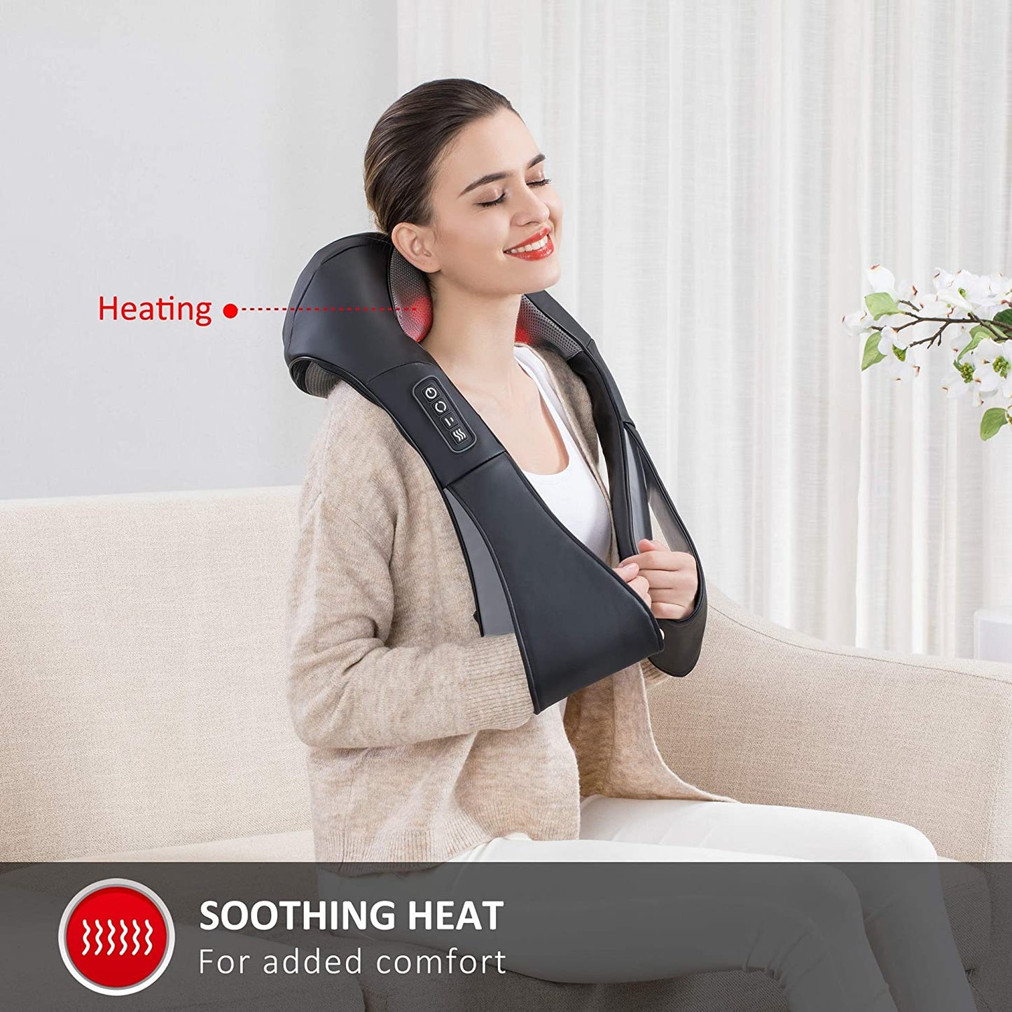 Shiatsu massager- Heat and Neck
