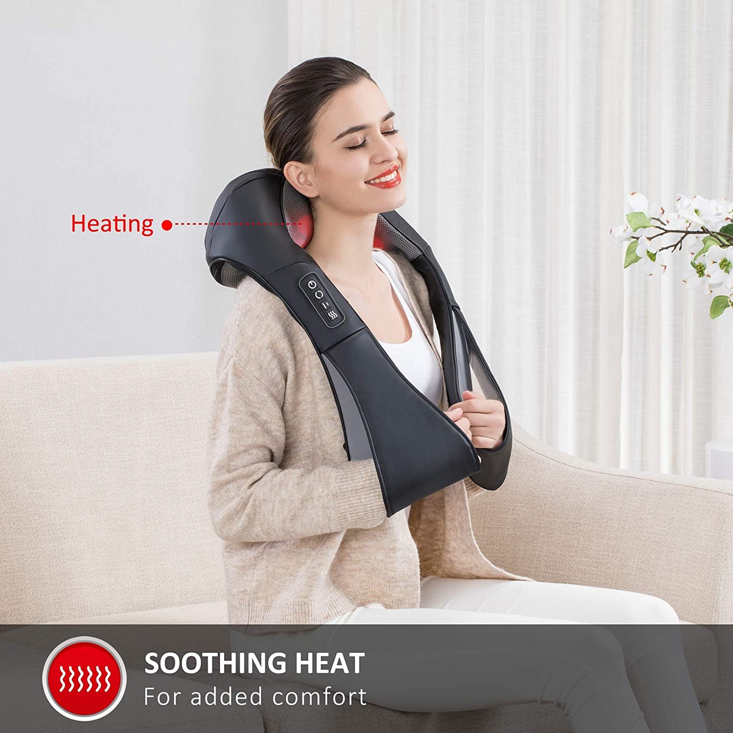 Shiatsu massager- Heat and Neck