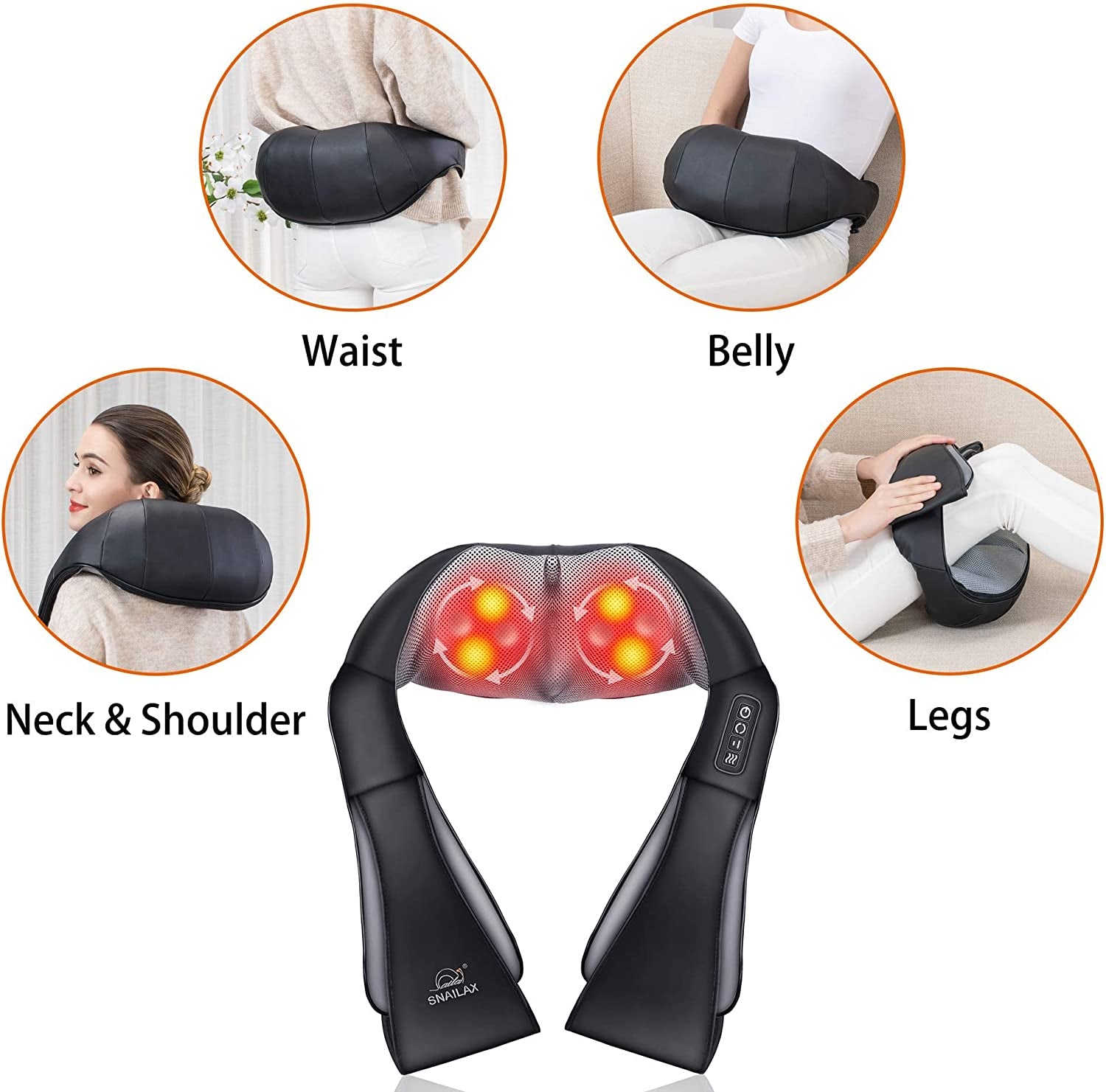 Shiatsu massager- Heat and Neck