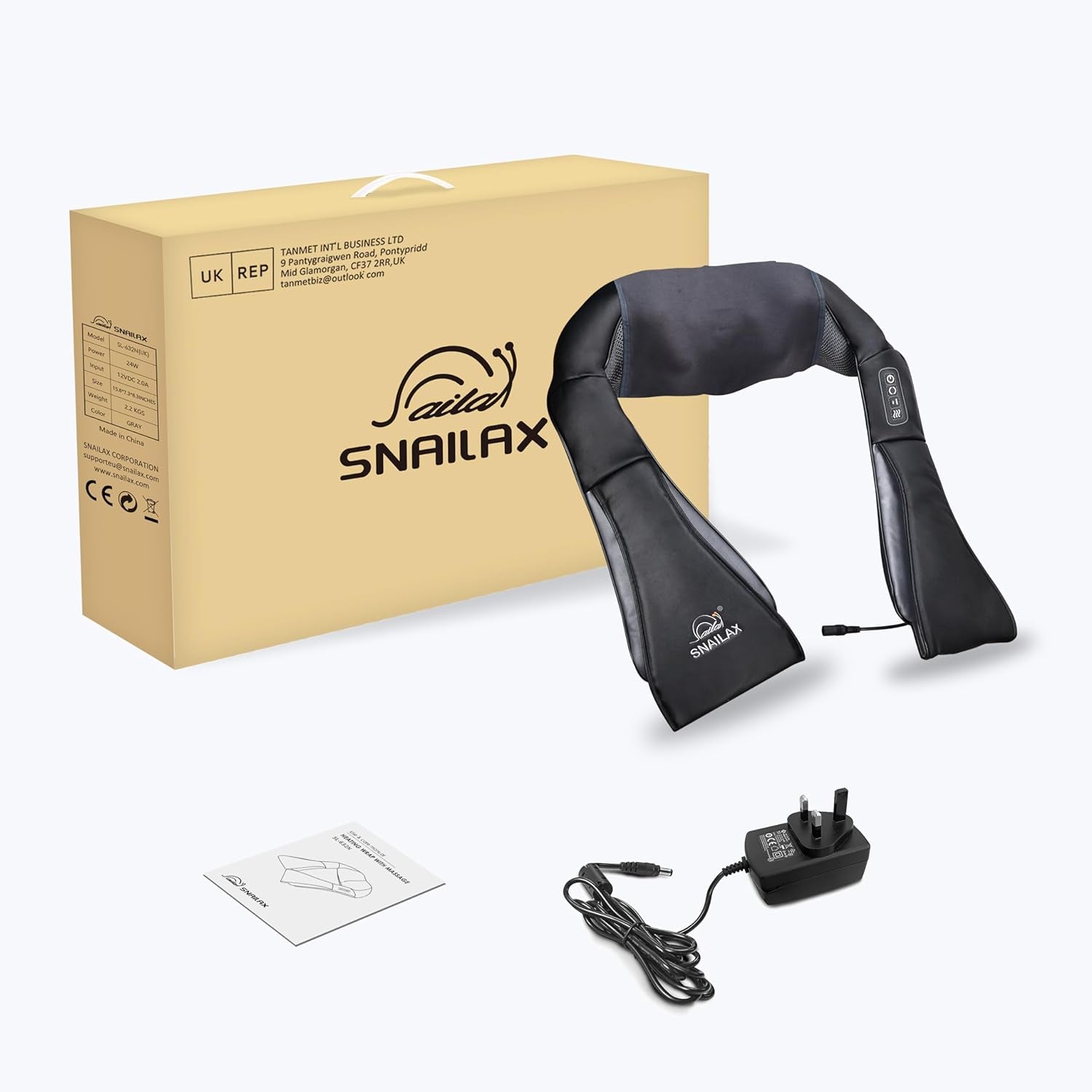 Shiatsu massager- Heat and Neck
